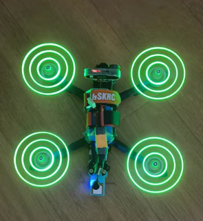 Drone Battery Strap - Gemfan-Moonlight LED adereços, Hélice Suit, 3
