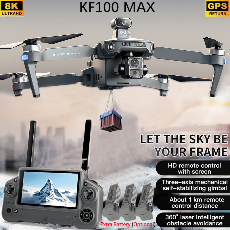Drone Gimbal - Kf100 max gps drone 4k câmera