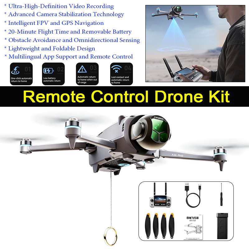 Drone GPS A26 Pro com Controle - Drone Gps Mount avaliação e preço