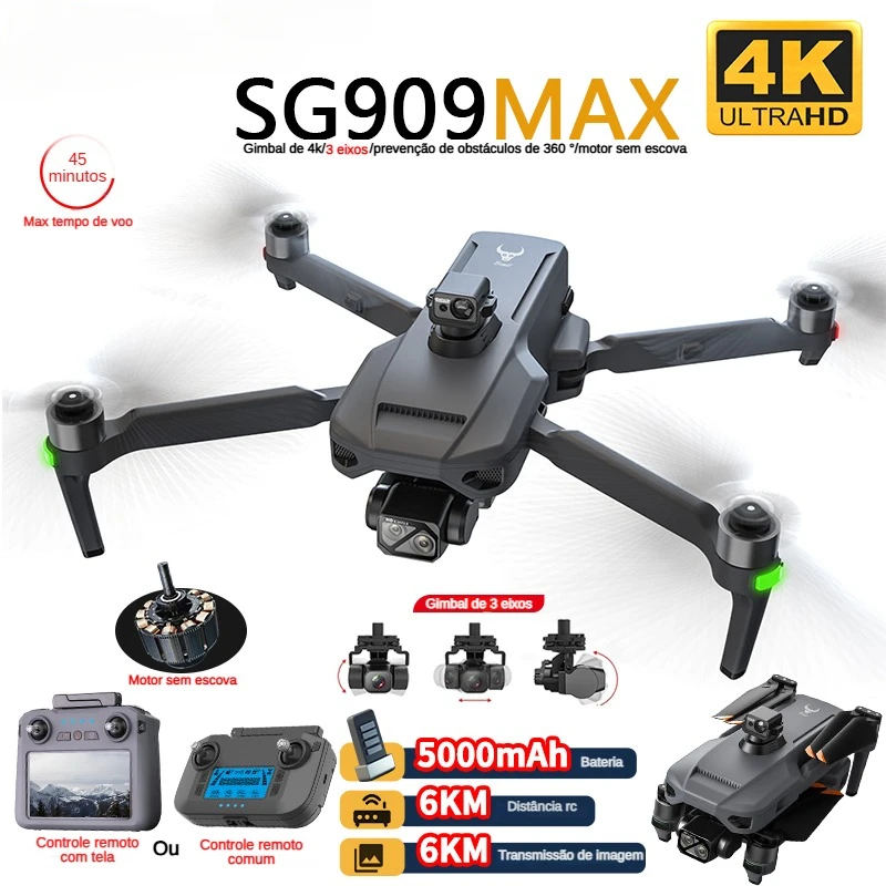 Zll sg909 sg909max drone profi - Drone Gimbal avaliação e preço